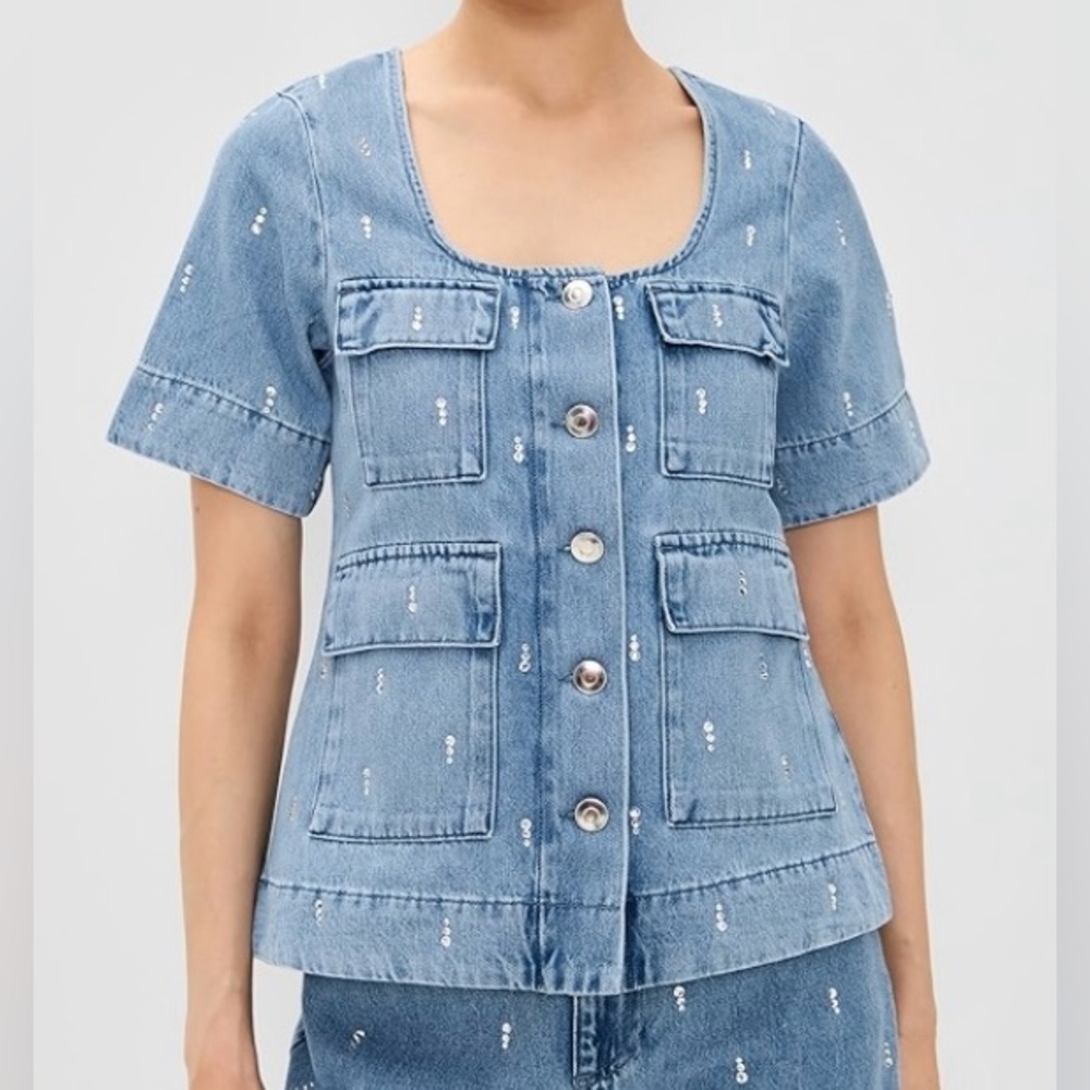 SOLDOUT Aligne Chico Diamanté Top size 10, NWT